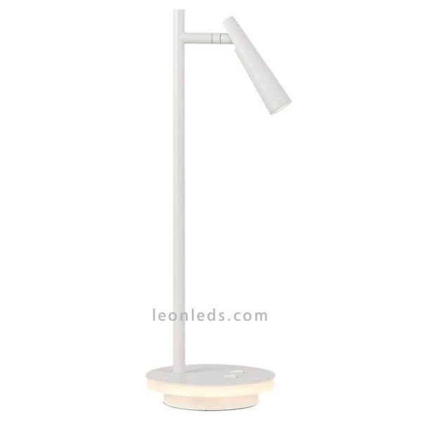 Lámpara de sobremesa LED blanca Panau ACB Iluminación | Leónleds Iluminación
