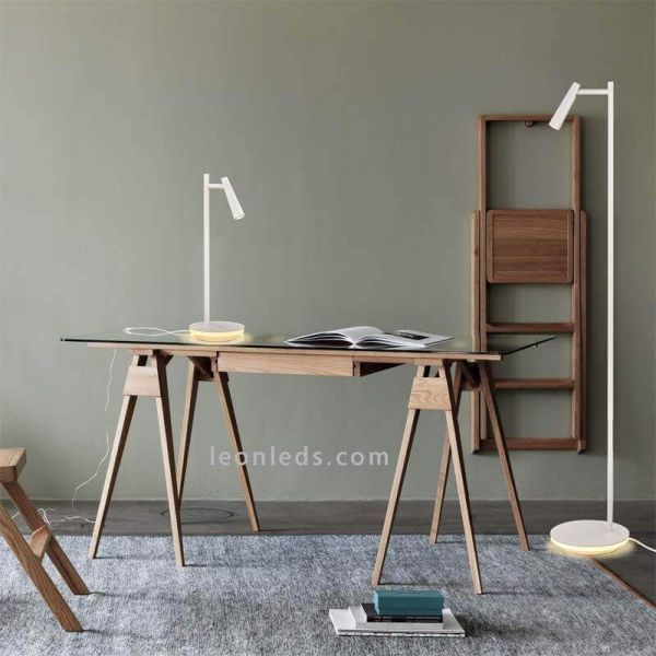 Candeeiro de mesa LED branco Panau ambiente photo ACB Iluminación | Iluminação Leonleds