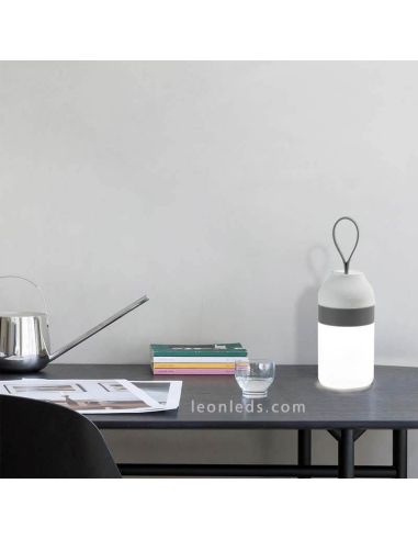 Altifalante de mesa com luz LED com bluetooth e bateria Série Move it foto da marca de ambiente ACB Lighting | Leon Iluminação L