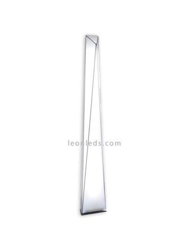 Lámpara de pie textil blanca alta moderna Polaris T5 | LeónLeds Iluminación | lámpara de tela minimalista