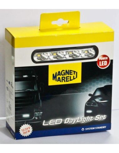 Luz Diurna LED Homologada Magneti Marelli LPQ080 12V 24V Camión Automovil | LeonLeds