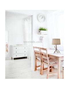 Candeeiro de Pé de mesa Rústica Série Sabina 2