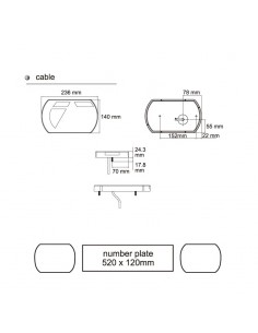Piloto Trasero LED con Triángulo extraplano de lucidity para remolque o carro | LeonLeds Iluminación 2