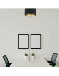 Plafón de techo LED negro Esteperra 47,5Cm 1xE27| Plafón vintage de techo de Eglo Iluminación | LeonLeds Iluminación 2