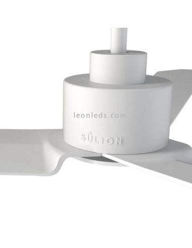 Ventilador LED com pás Anne em acabamento branco, motor DC ampliado