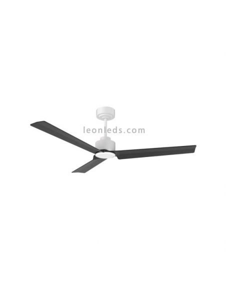 Ventilador LED con aspas Anne blanco con aspas negras | Leónleds