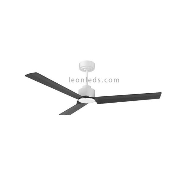 Ventilateur LED Anne avec pales blanches et noires | Leonleds