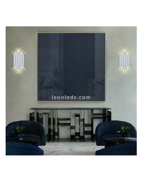 Applique murale LED blanche série Robin marque ACB Eclairage photo d'ambiance Leonleds