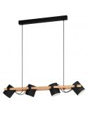 Lámpara de techo nórdica Hornwood 4xE27 Eglo | LeonLeds
