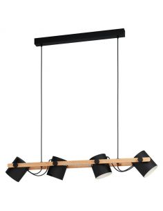 Lámpara de techo nórdica Hornwood 4xE27 Eglo | LeonLeds