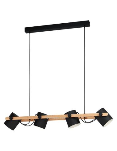 Lámpara de techo nórdica Hornwood 4xE27 Eglo | LeonLeds