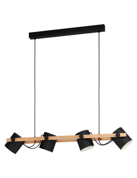 Lámpara de techo nórdica Hornwood 4xE27 Eglo | LeonLeds