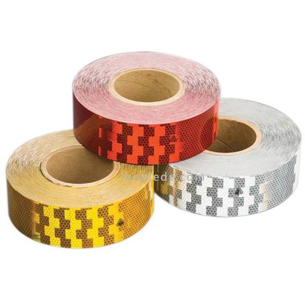 Ruban adhésif réfléchissant homologué blanc 50 Mètres 50.8mm V23 Vignal D12715 | leonleds