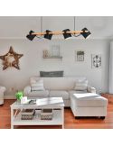 Lámpara de techo nórdica Hornwood 4xE27 Eglo Iluminación foto de ambiente | LeonLeds