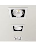 Varios focos LED Twist empotrables de Arkoslight en techo | Leonleds