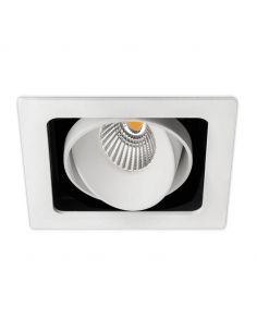 Refletor LED quadrado Twist 10.5W branco da Arkoslight | leonleds