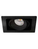 Foco LED cuadrado Twist 10.5W negro de Arkoslight | Leonleds