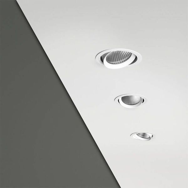 3 focos LED Wellit M de Arkoslight empotrados en techo | LeónLeds