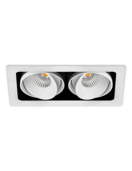 Foco LED empotrable Twist Double 7W blanco de Arkoslight | LeonLeds