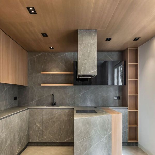 Foco LED empotrable Twist Double de Arkoslight en cocina | LeonLeds