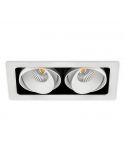 Spot encastrable LED Twist Double 10,5W blanc de Arkoslight | leonleds