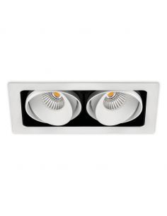 Spot encastrable LED Twist Double 10,5W blanc de Arkoslight | leonleds