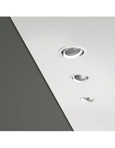 3 focos LED Wellit M de Arkoslight empotrados en techo | LeónLeds