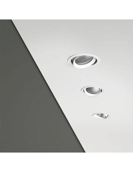 3 focos LED Wellit M de Arkoslight empotrados en techo | LeónLeds