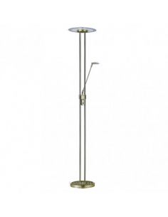 Lampadaire LED avec lumière naturelle Cuir Eridani | leonleds