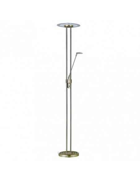 Lampadaire LED avec lumière naturelle Cuir Eridani | leonleds