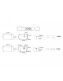 Dimensiones Piloto Trasero LED con Triangulo 12/24V 26017 Lucidity LeonLeds