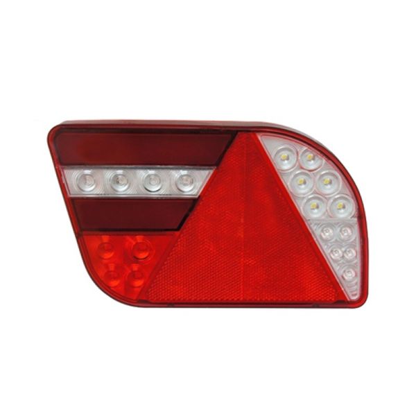 Feu arrière LED avec triangle 12/24V position effet néon pour remorque 26039 | Éclairage LeonLeds