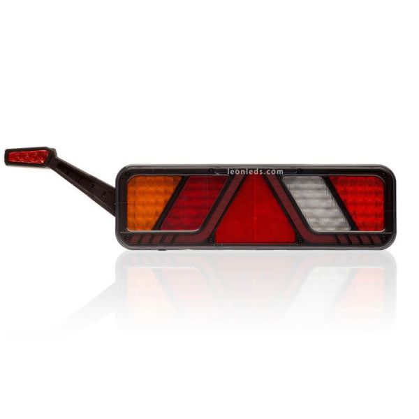 Piloto trasero LED con cuerno y triangulo FT-700 con cable Fristom FT-100 | LeonLeds