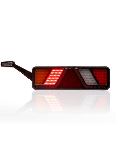 Piloto trasero LED con cuerno y triangulo FT-700 con cable Fristom FT-100 | LeonLeds