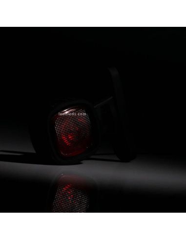 Cuerno LED mini con luz blanca y roja FT-141A Fristom | LeonLeds
