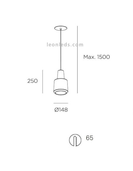 Lámpara colgante de cristal LED estilo oriental Khoi | LeónLeds Iluminación | Lámpara de cristal empotrada