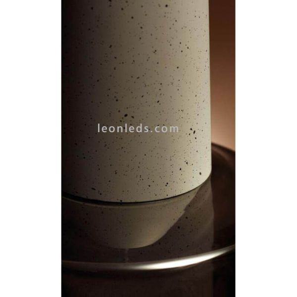 Lámpara colgante de cristal LED estilo oriental Khoi | LeónLeds Iluminación | Lámpara de cristal gris cemento