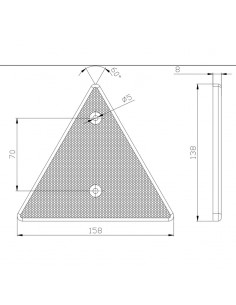 Triangulo reflectante homologado para instalar con tornillos | LeonLeds  Reflectante 2