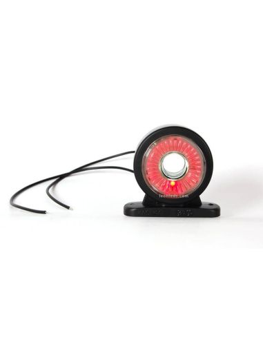Medidor de LED curto branco e vermelho W56SS Was | leonleds