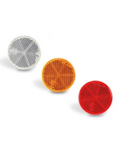 Catadióptricos Redondos Homologadaos Blanco Ambar Rojo Adhesivo | LeonLeds