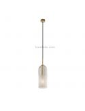 Lámpara colgante E14 Glam con pantalla  de 31cm blanco