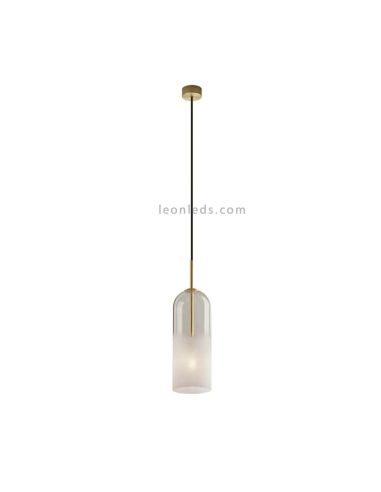 Lámpara colgante E14 Glam con pantalla  de 31cm blanco