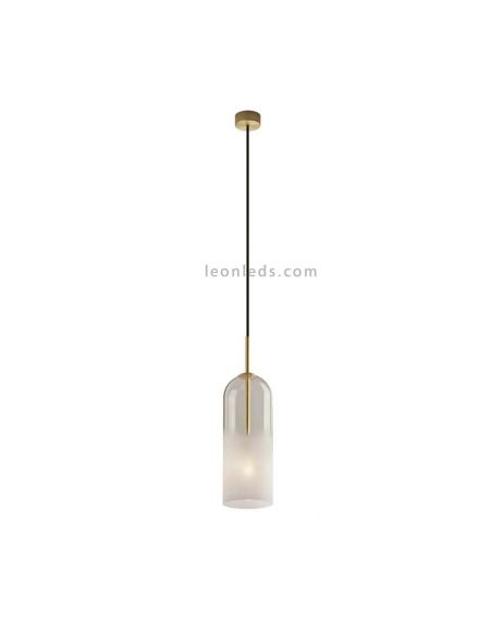 Lámpara colgante E14 Glam con pantalla  de 31cm blanco