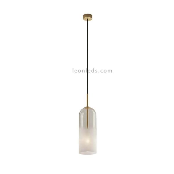 Lámpara colgante E14 Glam con pantalla  de 31cm blanco