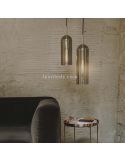 Grande suspension Glam avec un abat-jour fumé de 38,5 cm LEDSC4 ambient