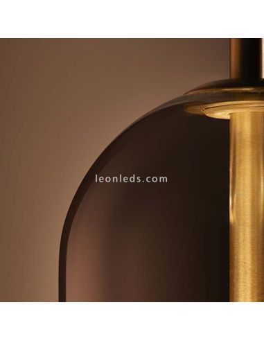 Lámpara colgante Glam grande con pantalla de 38,5cm fumé LEDSC4 ampliada