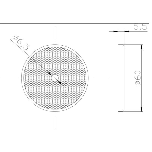 Runder Katadioptriker 3 Farben DOB-033