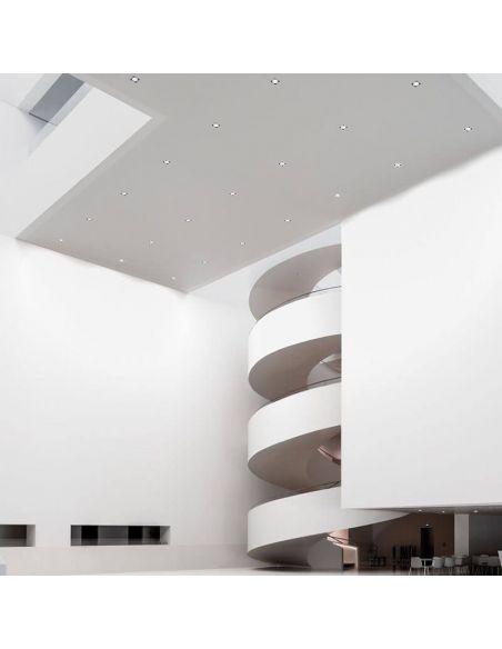 Refletor LED Arkoslight Hubble instalado no teto | LeonLeds