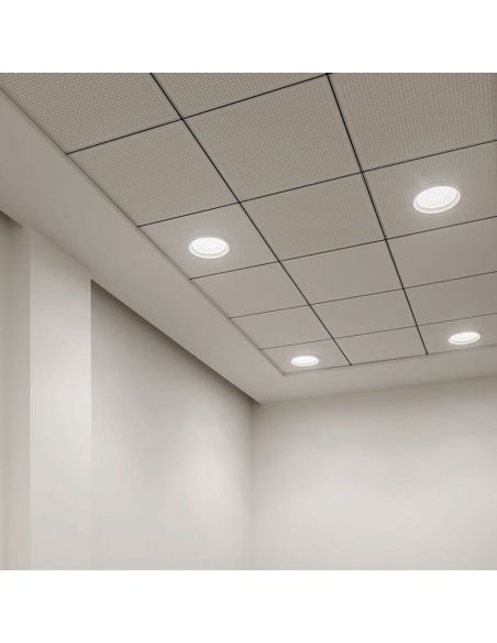Downlight Stram Prismatic 10.5W en plafond | leonleds
