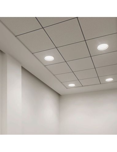 Downlight Stram Prismatic 15,5W en techo Arkoslight | LeonLeds